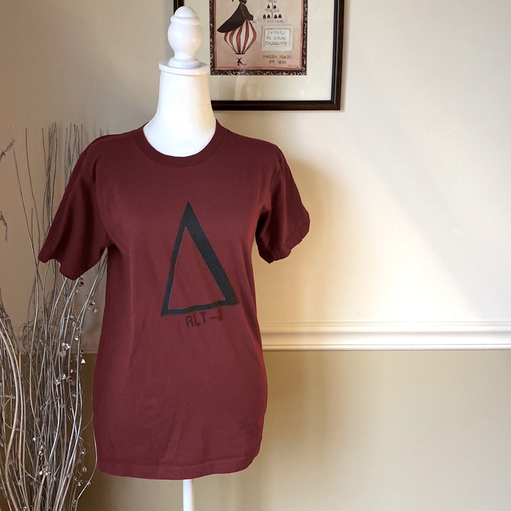 American Apparel Alt-J T-Shirt, Red, Small